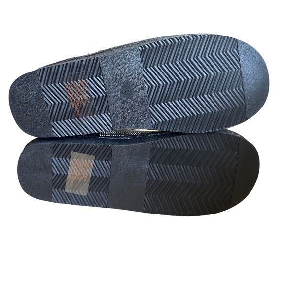 Shoe Dazzle Priya Flat Rhinestone Tall Faux Sherling Boots - Picture 4 of 10